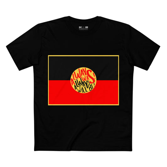 Aboriginal Flag - Black Tee